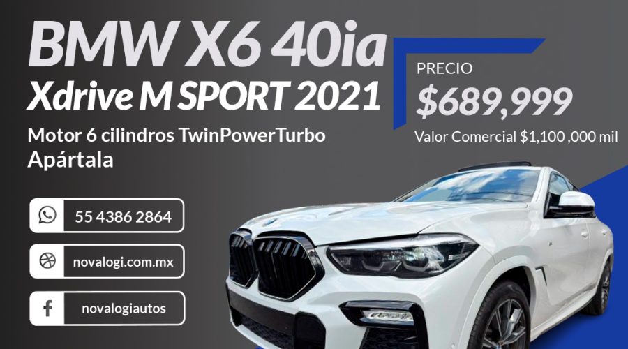 BMW X6 40ia Xdrive M SPORT 2021
