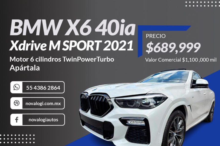 BMW X6 40ia Xdrive M SPORT 2021