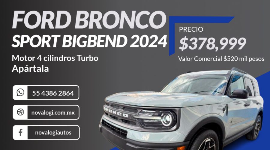 FORD BRONCO SPORT BIGBEND 2024