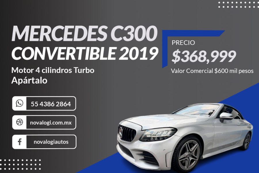 MERCEDES BENZ C300 CONVERTIBLE 2019
