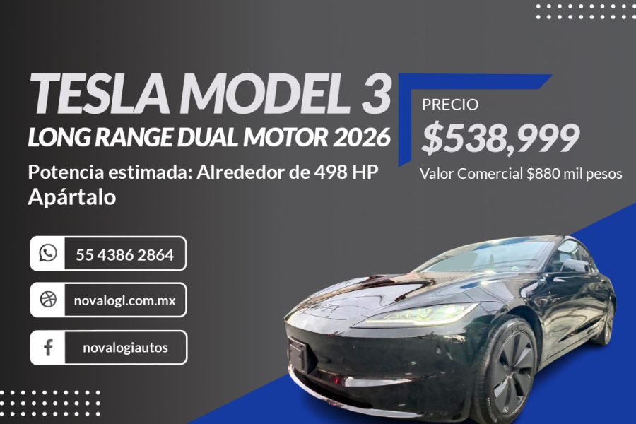 TESLA MODEL 3 LONG RANGE DUAL MOTOR 2026