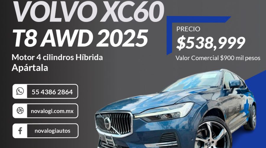 VOLVO XC60 T8 PLUG HYBRID AWD 2025