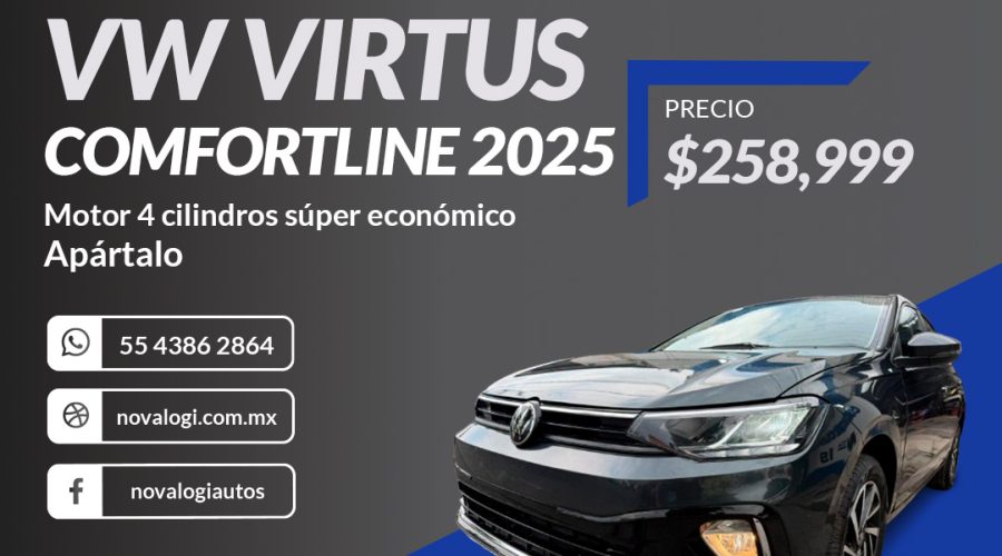 VW VIRTUS COMFORTLINE 2025